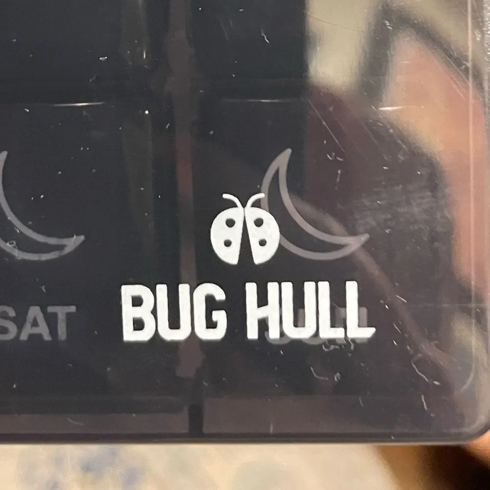 Bug Hill Black Weekly Pill Organizer (3X a Day/7 Days a Week) Great for Travel